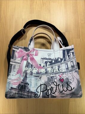 Marc Jacobs Paris-Print Canvas Tote
